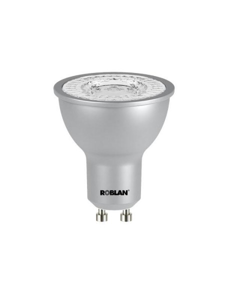 Bombilla LED dicroica Roblan gu10 / 6w / luz dia / 6500k / 600lm / 220-250v