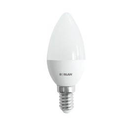 Bombilla LED Roblan e14 vela / A+/ 5w / Calido / 3000k / 390lm / 220-240v LEDVELA05E14C