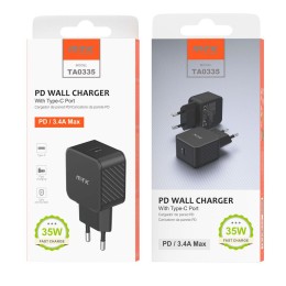 Cargador de red Type-C / 35W PD / Negro / TA0335 / One+ / 0053352