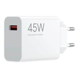 Cargador de red original Xiaomi Turbo USB (Type-A) / 45w / Blanco / BHR07SLEU