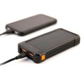PowerBank Solar Gembird Type-C / 10.000 mah / 1x Type-C / 2x USB / Negro / PB10-SOLAR-1